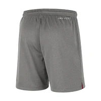 Short de performance réversible Nike x LeBron James Scarlet/Gris Ohio State Buckeyes pour Homme