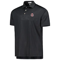 Polo en jersey Performance Dolly Ohio State Buckeyes Peter Millar pour homme Noir