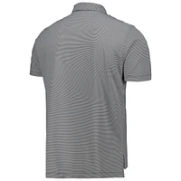 Men's Peter Millar Black Ohio State Buckeyes Jubilee Striped Performance Jersey Polo