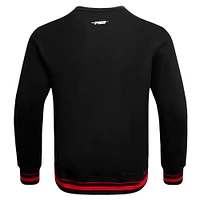 Men's Pro Standard Black Ohio State Buckeyes Classic Stacked Logo Pullover Sweatshirt