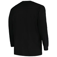 Men's Profile Black Ohio State Buckeyes Big & Tall Pop Long Sleeve T-Shirt