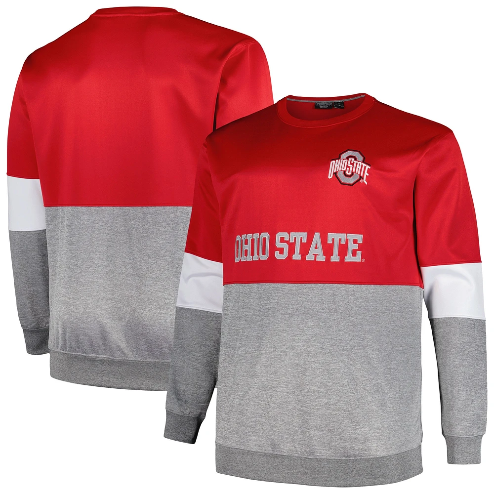 Profile Scarlet Ohio State Buckeyes Sweat-shirt en polaire pour homme