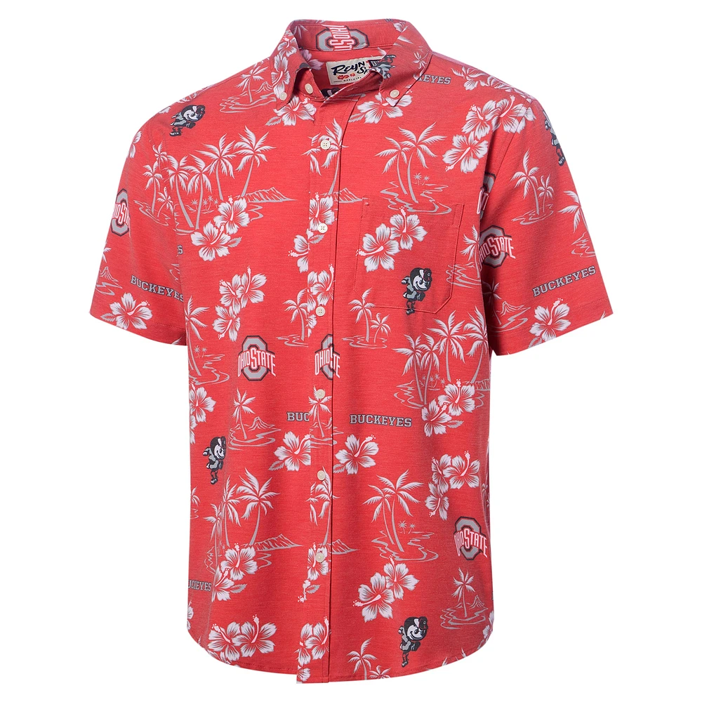 Men's Reyn Spooner Scarlet Ohio State Buckeyes Classic Button-Up Shirt