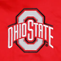 Men's Scarlet Ohio State Buckeyes Big & Tall Raglan Fleece Pullover Hoodie