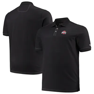 Ohio State Buckeyes Tommy Bahama Big & Tall Sport Emfielder 2.0 Polo - Black