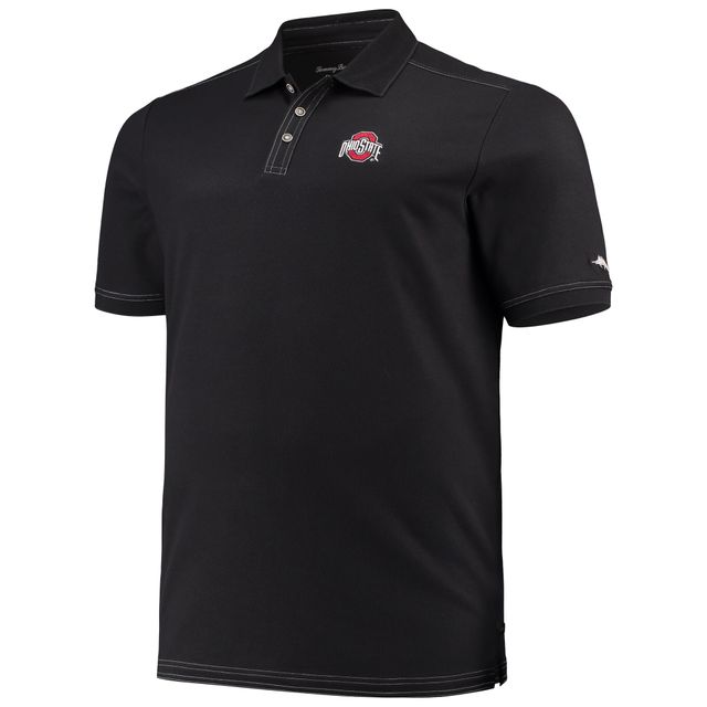 Polo Tommy Bahama pour homme noir Ohio State Buckeyes Big & Tall Sport Emfielder 2.0