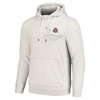 Men's Tommy Bahama White Ohio State Buckeyes Home Game Pullover Hoodie