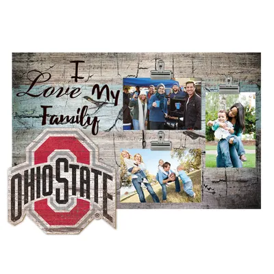 Ohio State Buckeyes 11" x 19" I Love My Family Clip Photo Frame