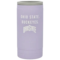 Ohio State Buckeyes 12oz. Lavender Soft Touch Slim Coolie