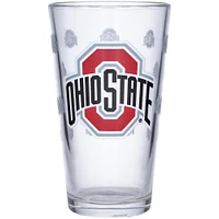 Buckeyes de l'État de l'Ohio 16 oz. Verre à bière avec logo gravé satiné