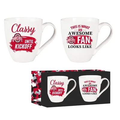 Ohio State Buckeyes 17oz. O'Java Ceramic Cup Gift Set