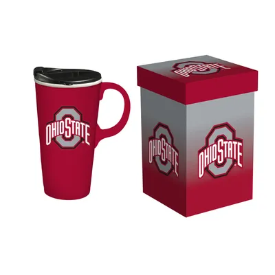 Ohio State Buckeyes 17oz. Travel Latte Mug with Gift Box