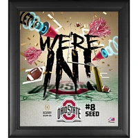 Ohio State Buckeyes 2024-25 College Football Playoff Framed 15" x 17" We're In Collage