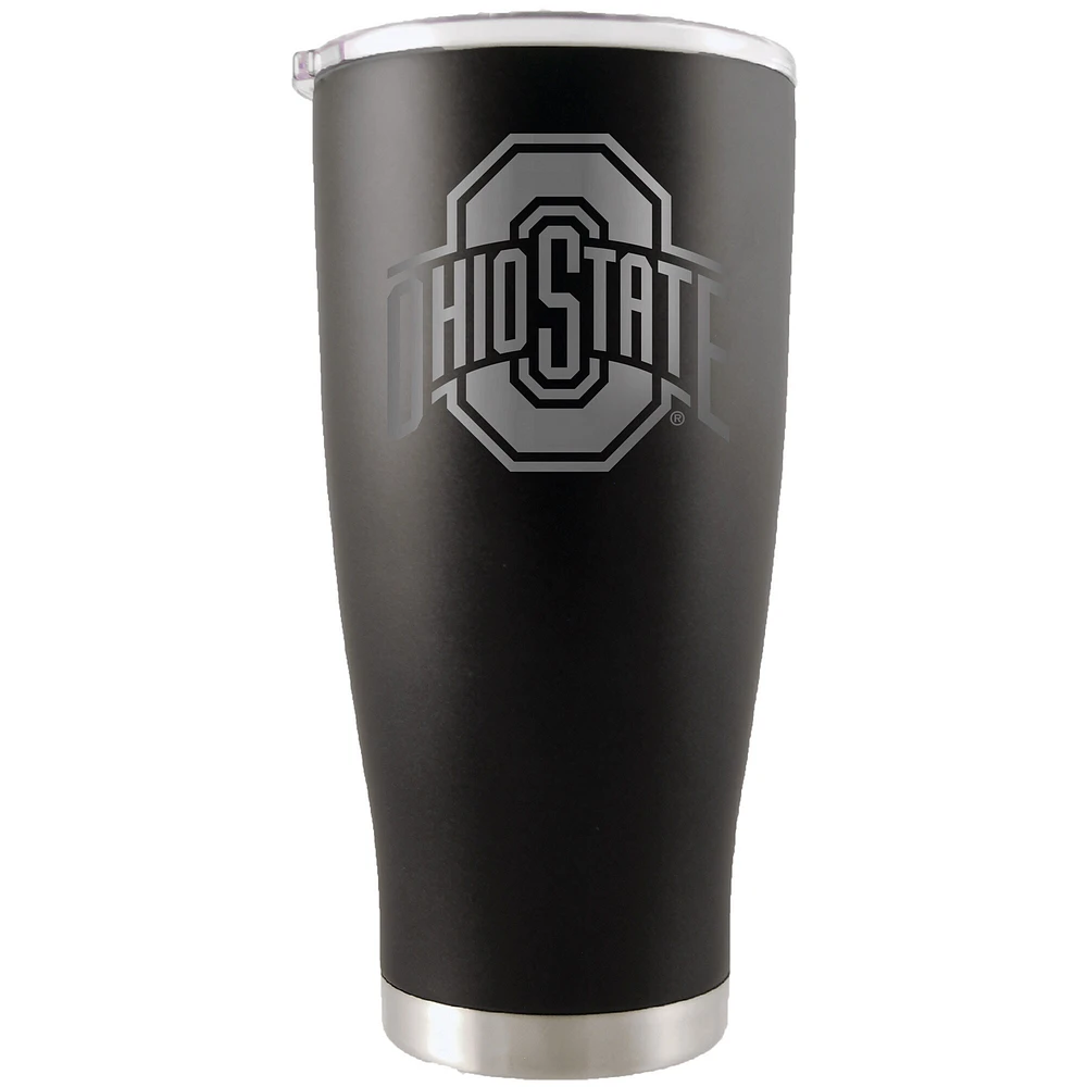 Ohio State Buckeyes 20oz. Etched Team Logo Tumbler - Black