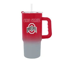 Verre à vin en acier inoxydable ombré Ohio State Buckeyes de 24 oz