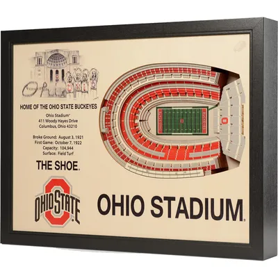 Ohio State Buckeyes 25.5" x 19.5" Ohio Stadium Stadium Views Wall Art