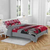 Lids New England Patriots Block Logo Three Piece Full/Queen Bed