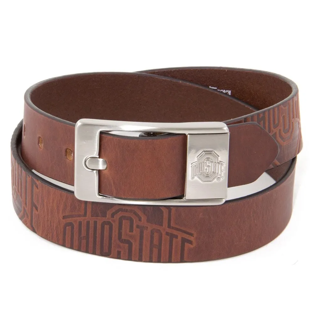 Lids Ohio State Buckeyes Brandish Leather Belt - Brown