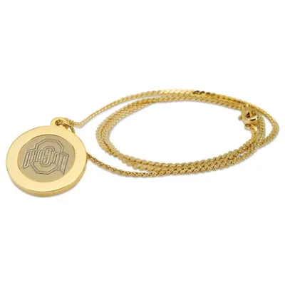 Ohio State Buckeyes Gold Pendant Necklace