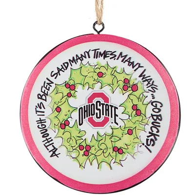 Ohio State Buckeyes Metal Ornament