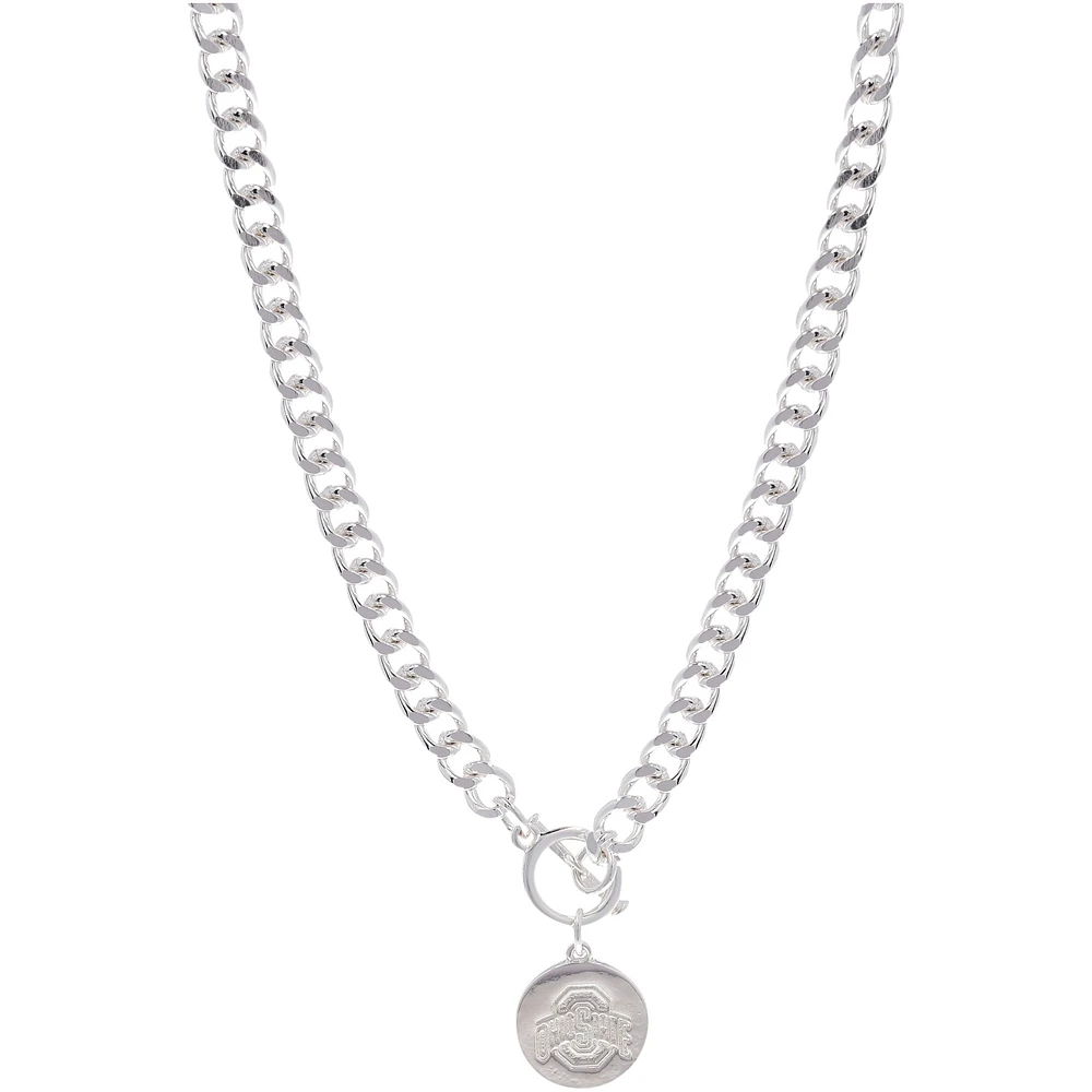 Ohio State Buckeyes Ramsey Silver Necklace