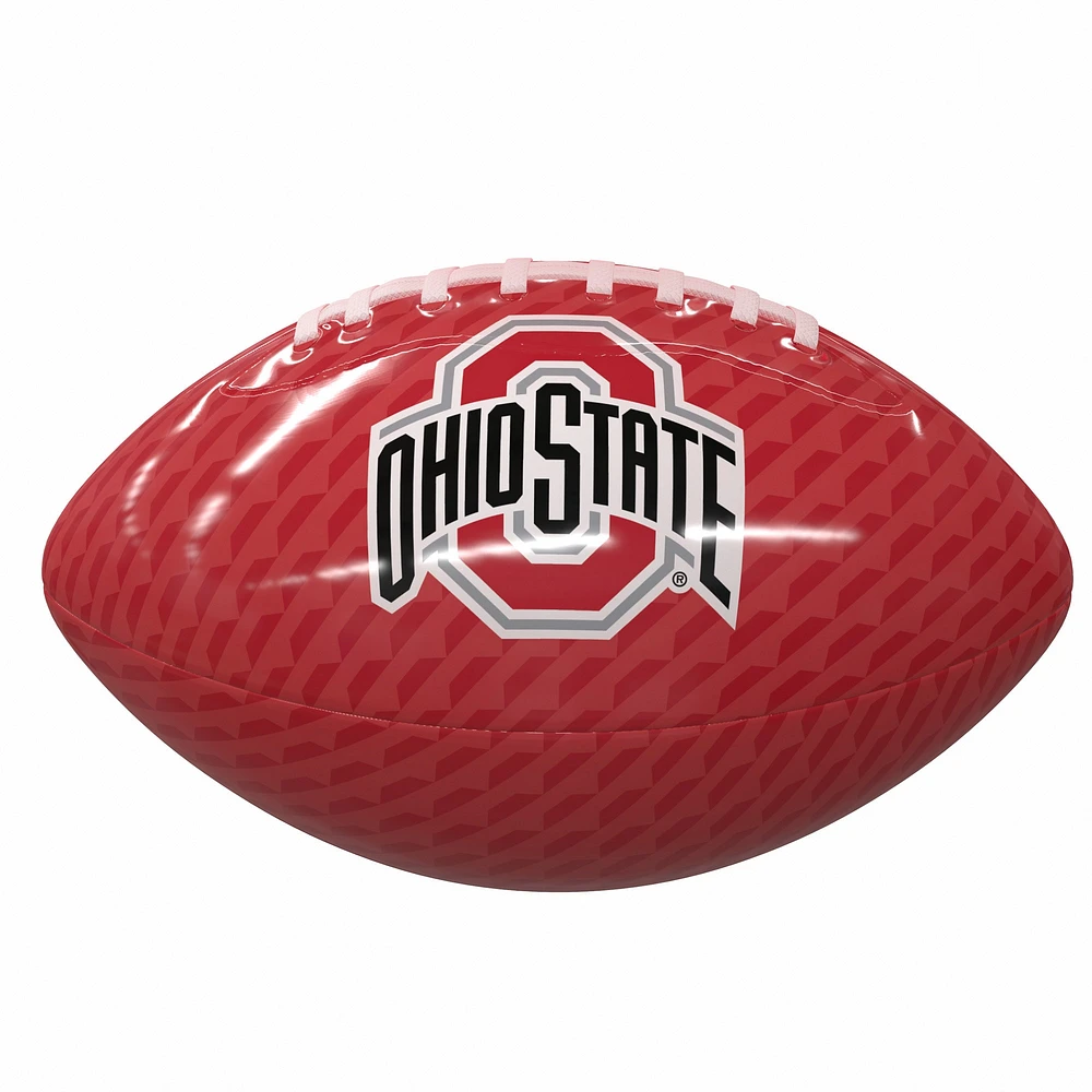 Mini ballon de football en caoutchouc brillant Ohio State Buckeyes