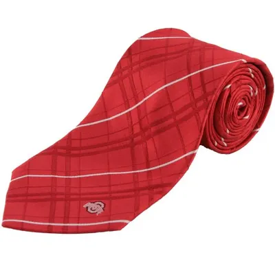 Ohio State Buckeyes Scarlet Oxford Woven Tie