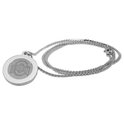 Ohio State Buckeyes Silver Pendant Necklace