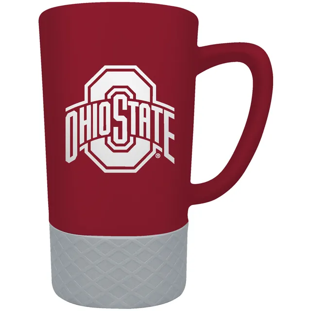 Ohio State Buckeyes Engraved 16oz Stainless Steel Travel Mug - Silver