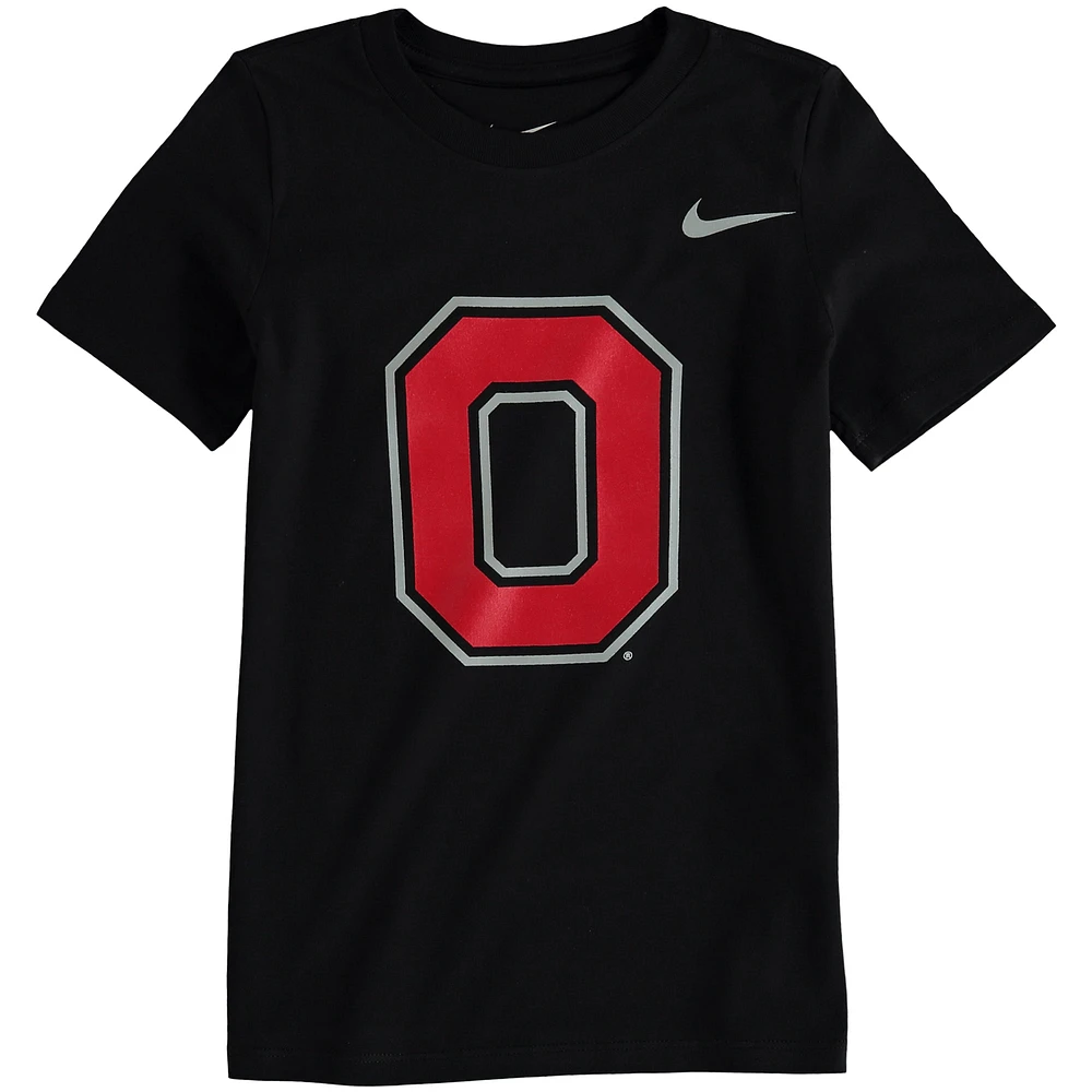 T-shirt Nike Ohio State Buckeyes Logo préscolaire noir