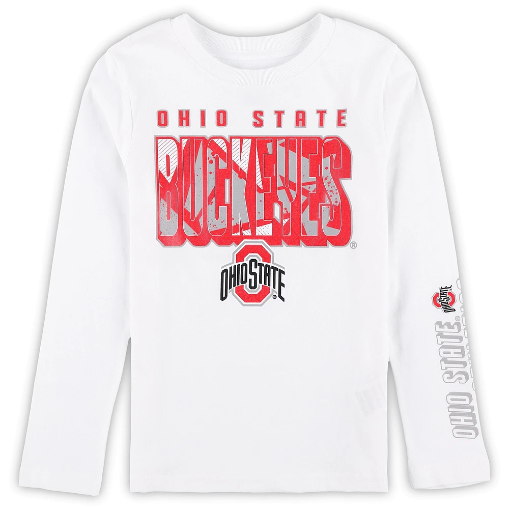 Ensemble de t-shirts pour enfants d'âge préscolaire Ohio State Buckeyes the Mix