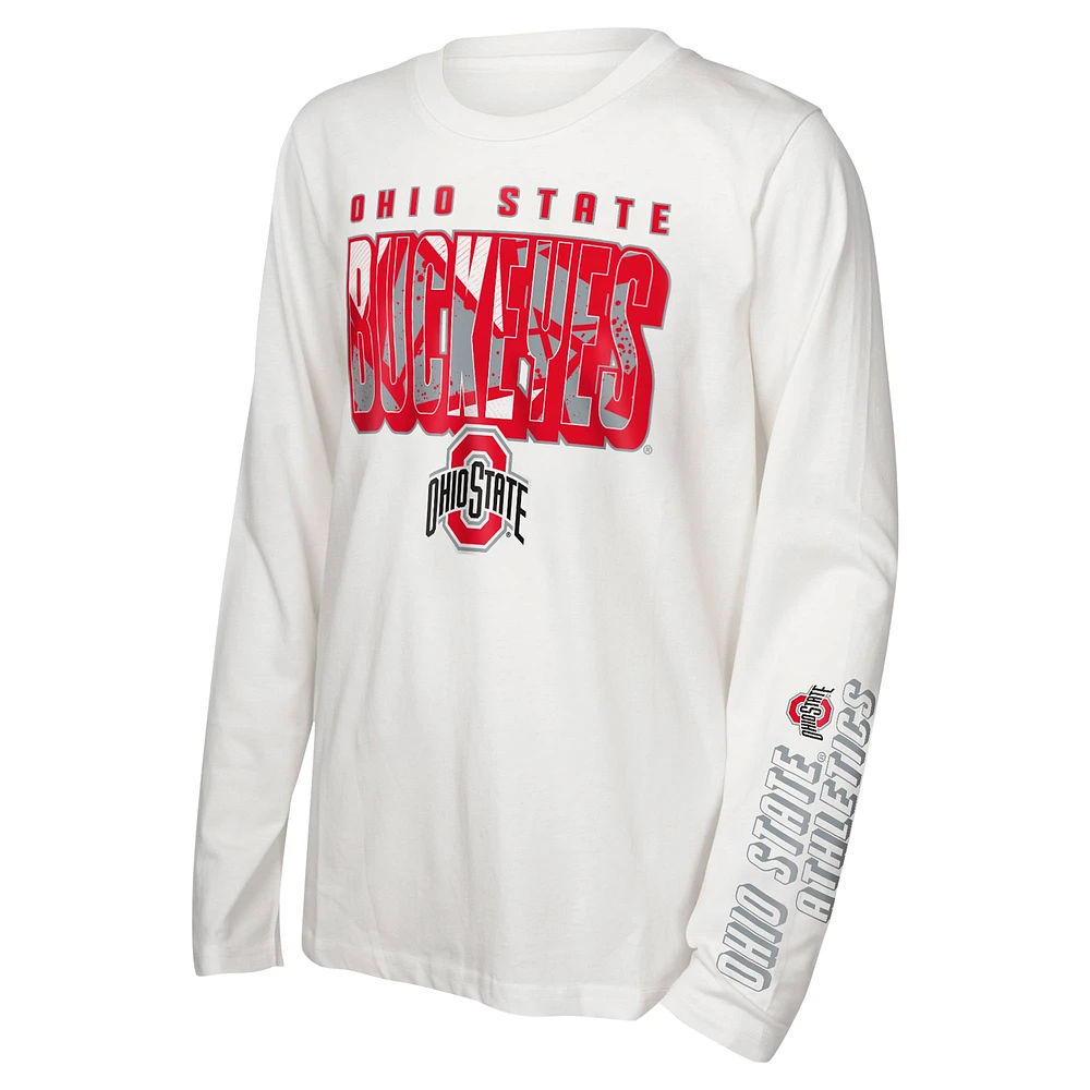 Ensemble de t-shirts pour enfants d'âge préscolaire Ohio State Buckeyes the Mix