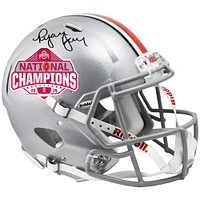 Ryan Day Ohio State Buckeyes Autographed 2024 College Football Playoff National Champions Logo Riddell Speed Authentic Helmet 