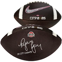 Ryan Day Ohio State Buckeyes Autographed 2024 College Football Playoff National Champions Nike CFP Football with "24 CFP Champs" Inscription