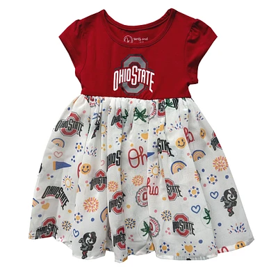 Robe de princesse Vault pour tout-petits Wes & Willy Crimson Ohio State Buckeyes