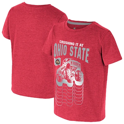 T-shirt pour tout-petits Colosseum Scarlet Ohio State Buckeyes Crushing It