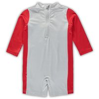 Toddler Gray/Scarlet Ohio State Buckeyes Wave Runner Wetsuit