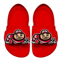 Toddler ISlide Red Ohio State Buckeyes Mascot Slide Sandals