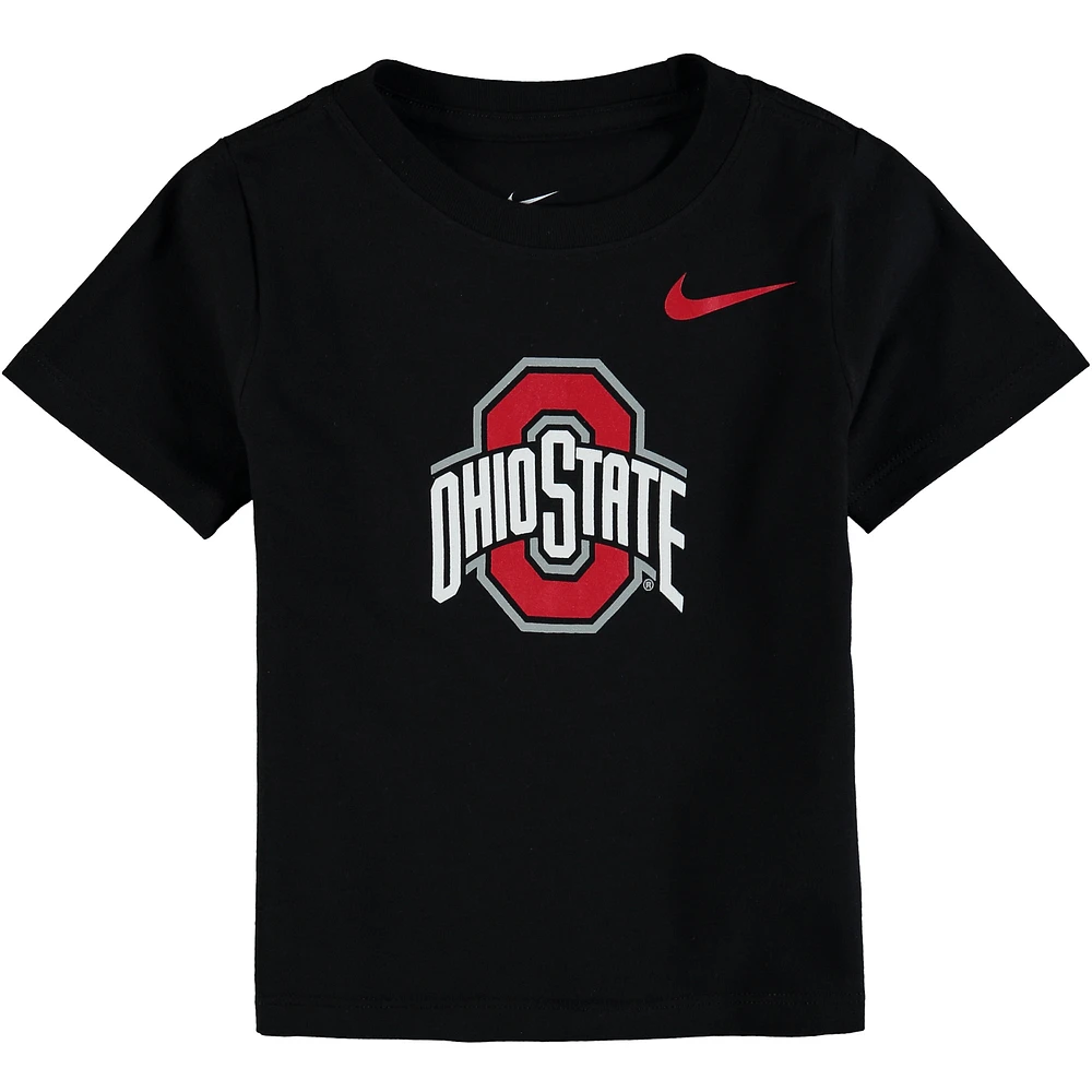 T-shirt à logo Ohio State Buckeyes Nike noir pour tout-petit