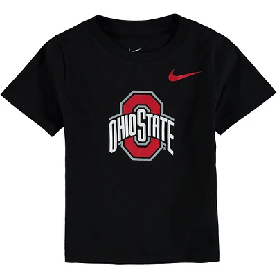 T-shirt à logo Ohio State Buckeyes Nike noir pour tout-petit