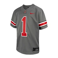 Maillot de football réplique alternatif intouchable pour tout-petits Nike #1 Steel Ohio State Buckeyes