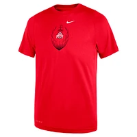 Toddler Nike Scarlet Ohio State Buckeyes Legend Football Performance T-Shirt