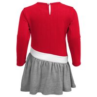 Toddler Scarlet Ohio State Buckeyes Heart to French Terry Dress