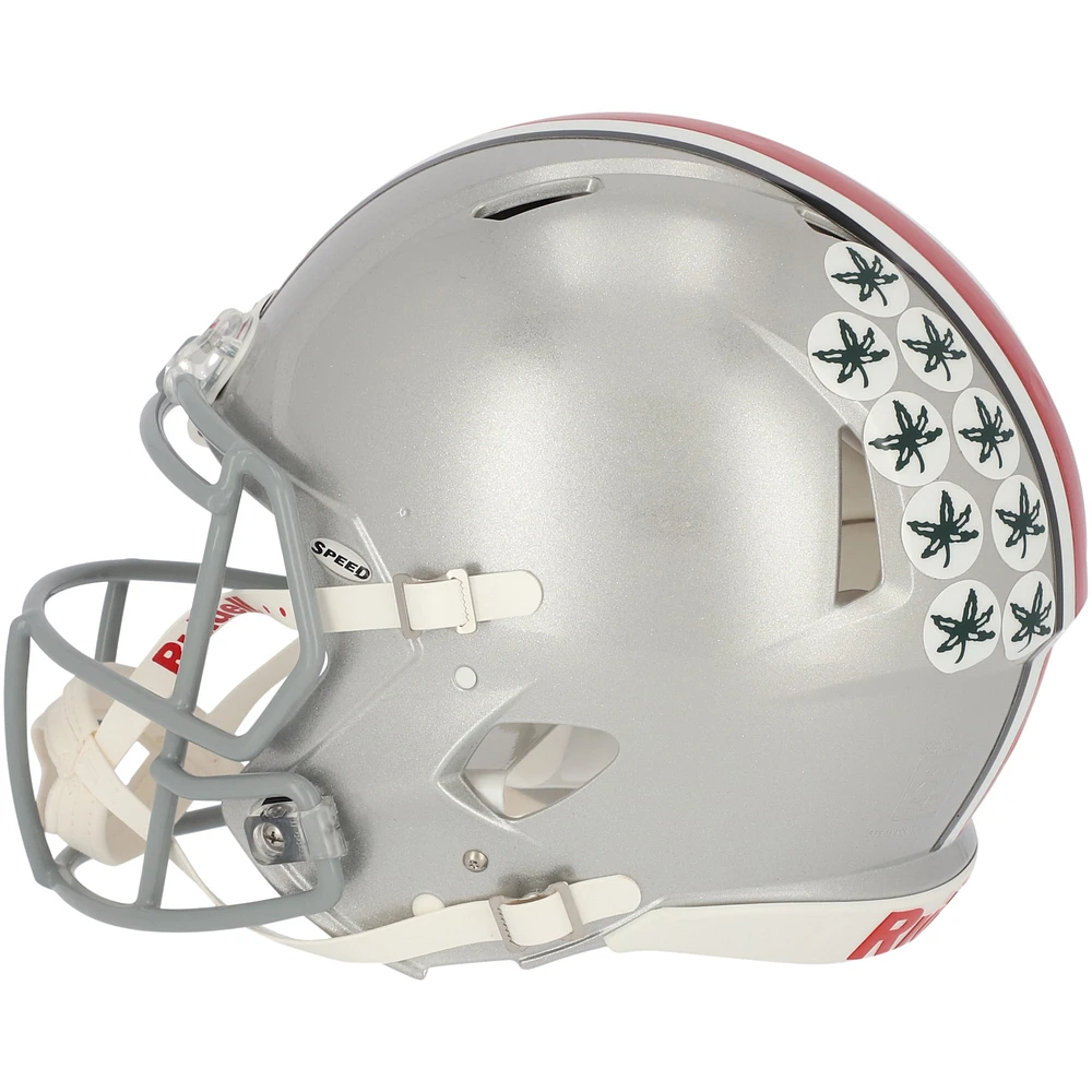 Trey Sermon Ohio State Buckeyes Autographed Riddell Speed Authentic Helmet with "20 Big Ten Champ" Inscription
