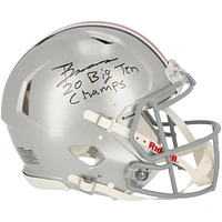 Trey Sermon Ohio State Buckeyes Autographed Riddell Speed Authentic Helmet with "20 Big Ten Champ" Inscription