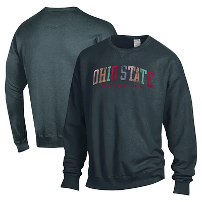 Sweat-shirt surdimensionné unisexe ComfortWash gris Ohio State Buckeyes