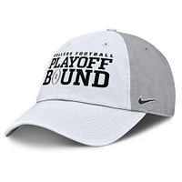 Unisex Nike White/Gray Ohio State Buckeyes 2024 College Football Playoff Club Adjustable Hat