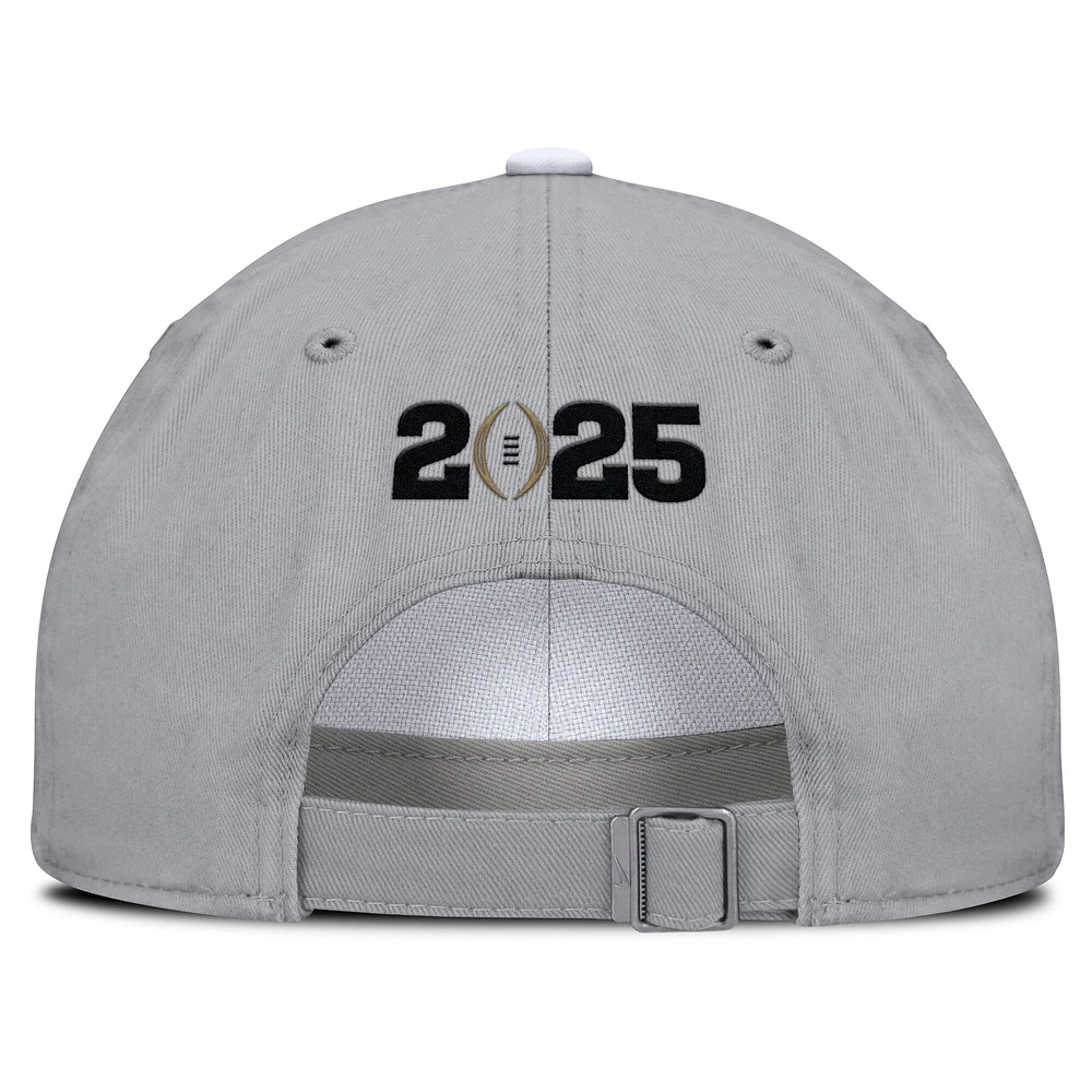 Casquette ajustable unisexe Nike Ohio State Buckeyes 2024 College Football Playoff Club blanc/gris