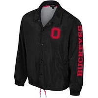 Unisex The Wild Collective Black Ohio State Buckeyes Coaches Full-Snap Jacket