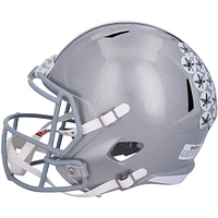 Urban Meyer Ohio State Buckeyes Autographed Riddell Speed Replica Helmet with “14 NTL CHAMPS” inscription - BAS